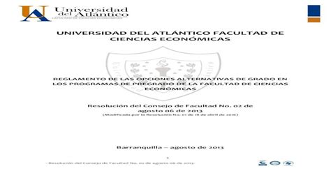 Universidad Del AtlÁntico Facultad De Ciencias · Informes De