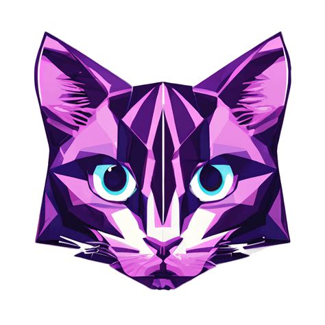 Cyberpunk Cat Head Graphic · Creative Fabrica