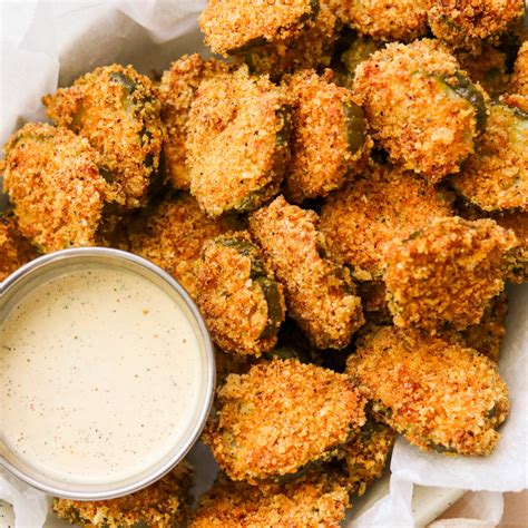 Keto Air Fryer Fried Pickles Paleo Whole30