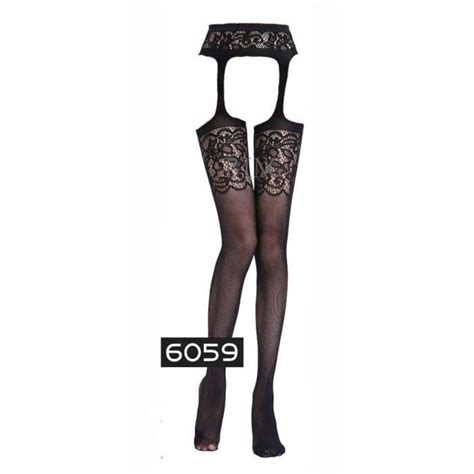 Bas Bas Lastiques Rayures Pour Femmes Lingerie Sexy En R Sille Noir