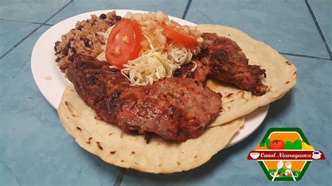 Como hacer Carne asada Nicaragüense receta original YouTube