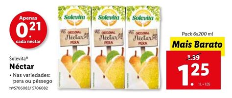 Promoção Solevita Néctar 6x200ml em Lidl