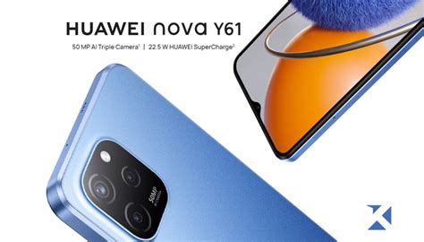 Huawei Nova Y61 smartphone launched with 6.52-Inch Display 50MP camera ...