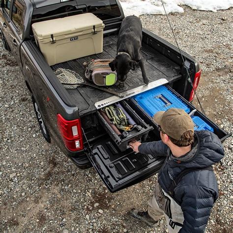 Decked Truck Bed Fishing Rod Gear And Tackle Organizer And Storage Bed