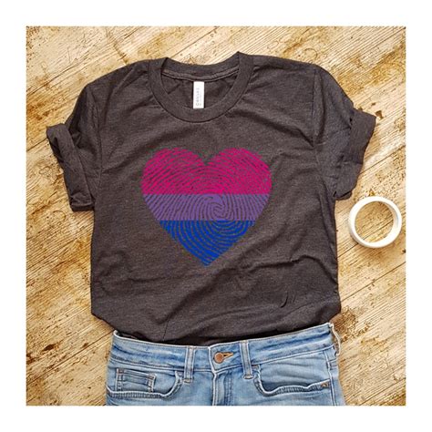 Bisexual Heart Shirt Bisexual Pride Shirt Bi Pride Shirt Etsy España