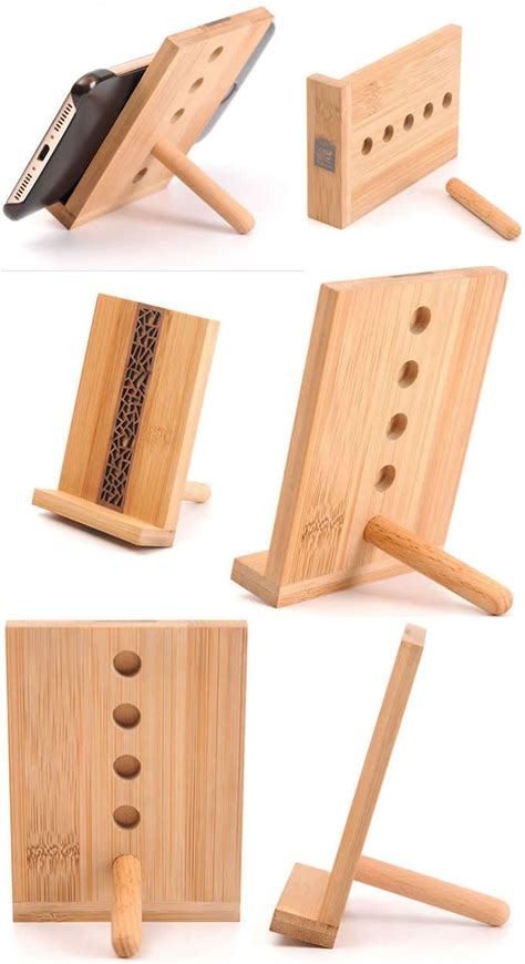 Portable Wooden Phone IPad IPhone Tablet Stand Holder Mobile Phone IPad