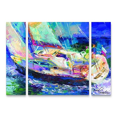 Sailboat Canvas Wall Art 3 Piece Set