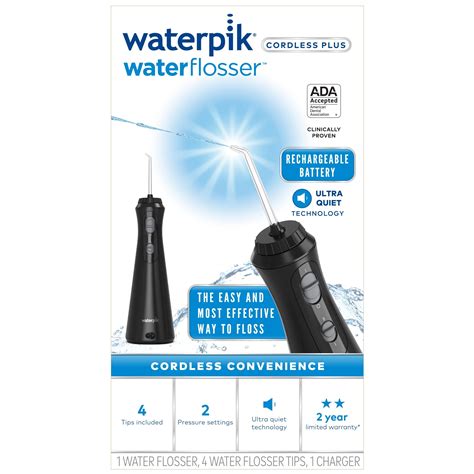 Waterpik Cordless Plus Water Flosser Black Wp Pick Up In Store