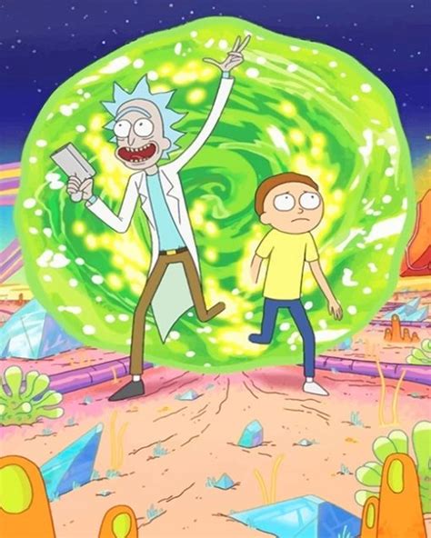 Rick And Morty Adventure Animations Paint By Numbers Paint By