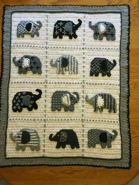 Elephant Afghan Crochet Elephant Crochet Blanket Patterns Elephant Pattern