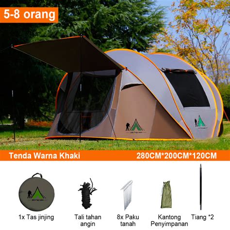 Jual AZ Tenda Camping Kapasitas 5 8 Orang Tenda Otomatis Outdoor