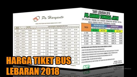 Harga Tiket Bus Newstempo