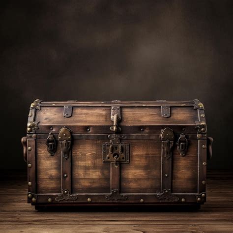 Premium Photo | Old wooden chest