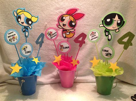 Powerpuff Girls Birthday Banner Happy Birthday Powerpuff Girls Style