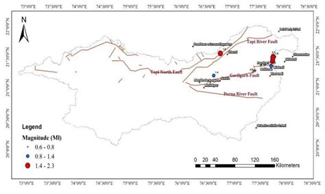 Seismotectonic map of Tapti River Basin | Download Scientific Diagram