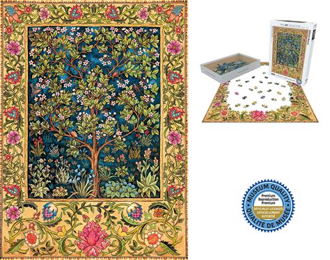 Rompecabezas William Morris Tree Of Life Tapestry Puzzle 1000 Piezas