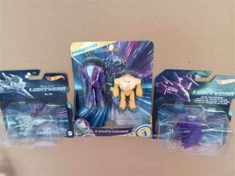 NEW Hot Wheels Disney Light Year Zurg Fighter Ship Lightyear XL And Disney Zurg Zyclops