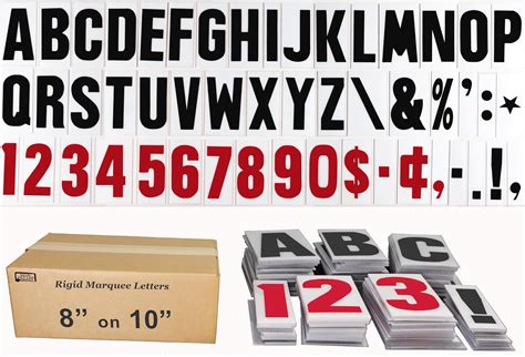 Sign Letter Depot 6 On 6 7 8 Inch Flexible Marquee Sign Letters For Portable