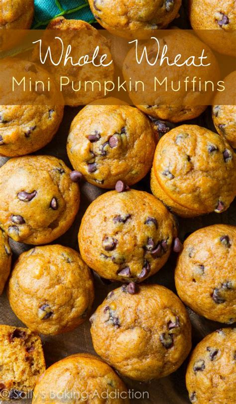 Whole Wheat Mini Pumpkin Muffins Sallys Baking Addiction