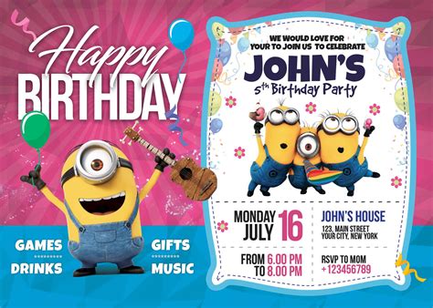 Birthday Invitations Templates Psd Free Flash Sales | dakora.com.co