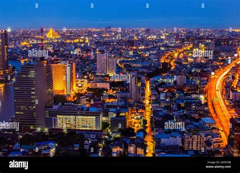 Bangkok in the night Stock Photo - Alamy