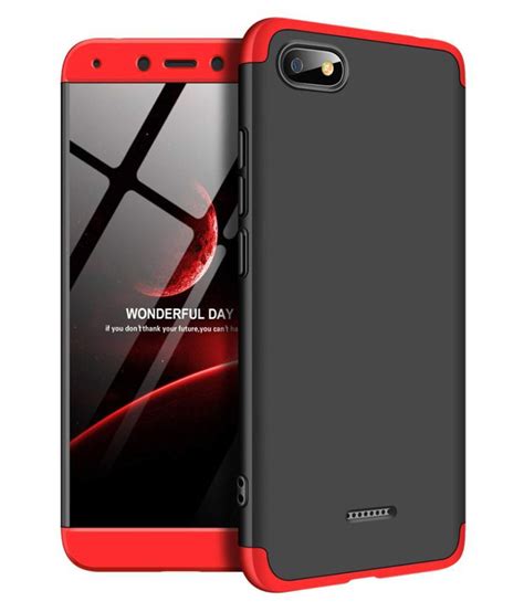 Xiaomi Redmi 6A Plain Cases REGLET - Red - Plain Back Covers Online at ...