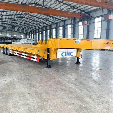 Cimc Tri Axle Ton Low Bed Truck Trailer For Sale In Harare