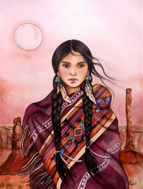 Pin By Ufuk Dicle On Girls 1 Native American Women Art Navajo Art Native American Paintings