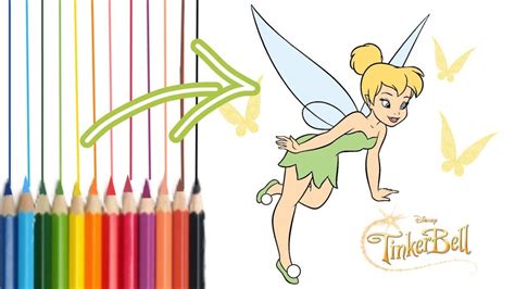 How To Draw Cute Tinker Bell Easy DIY YouTube