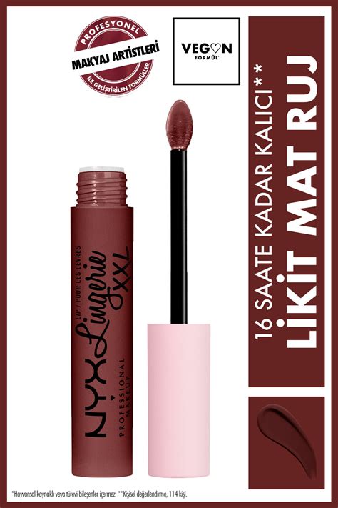 NYX Professional Makeup Lip Lingerie Xxl Mat Likit Ruj Deep Mesh Fiyatı Yorumları Trendyol