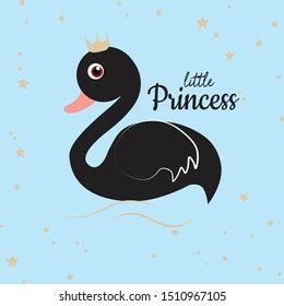 Cute Swan Cartoon Vector Illustration Stock Vector (Royalty Free ...