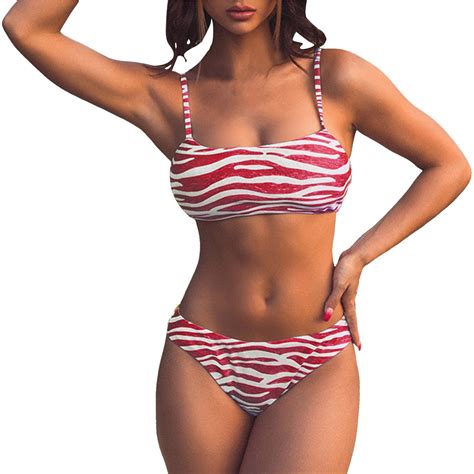 Taiaojing Bathing Suit For Women High Waisted Bikini Sets Printed