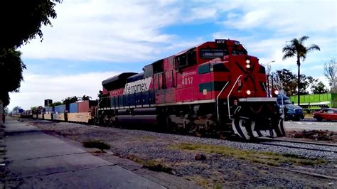 Majestuoso Épico Tren muy Largo INTERMODAL METALERO de FXE N 4017