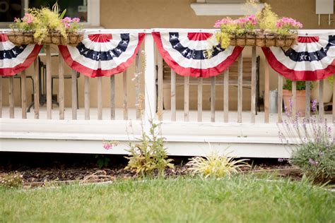 Domestic Fashionista Flag Bunting Porch