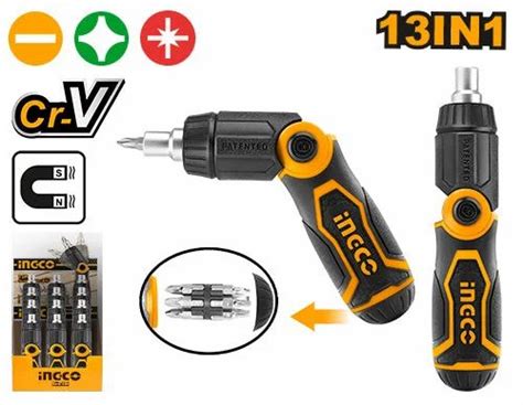 Ingco Akisd In Ratchet Screwdriver Set Versatility Meets