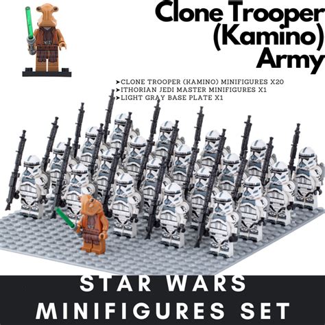 Clone Trooper Kamino Army Sws Minifigures Set Brixtoy