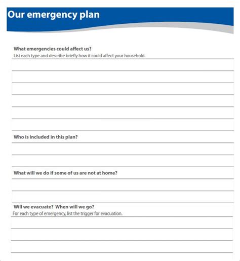 8+ Home Evacuation Plan Templates - MS Word, PDF