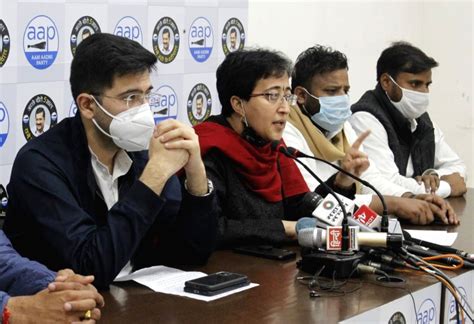 Free Photo: AAP MLA Atishi Marlena with others mla during a press ...