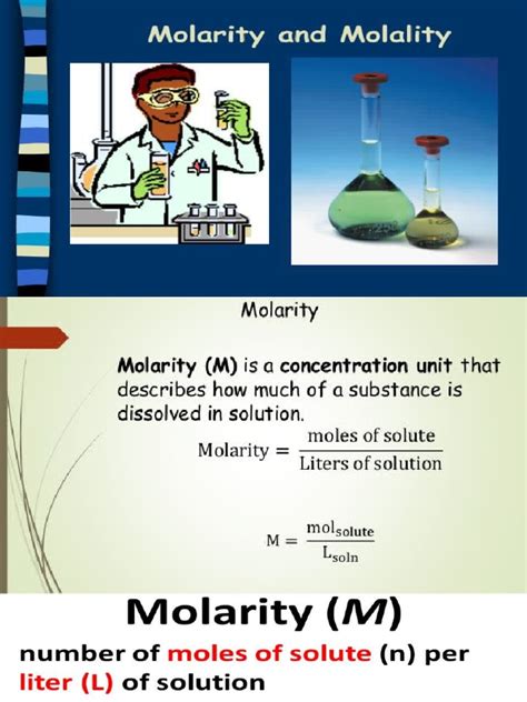 Molality and Molarity | PDF | Concentration | Mole (Unit)