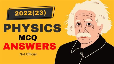 2022 23 Al Physics MCQ Answers YouTube