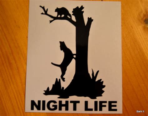 Outdoor Vinyl Coon Hunting Night Life Decal