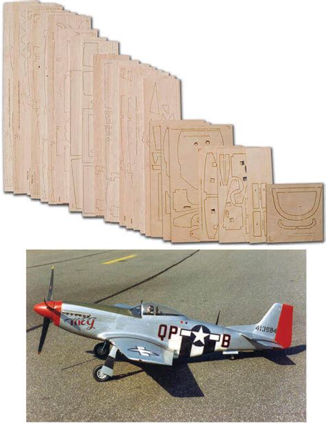 P 51D Mustang 69 Laser Cut Wood Pack Sarik Hobbies For The