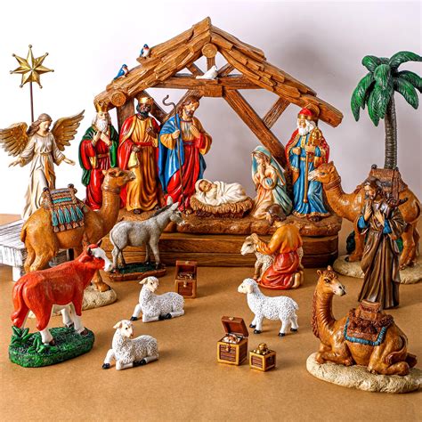 Buy Barydat Piece Nativity Set For Christmas Indoor Inch Scale