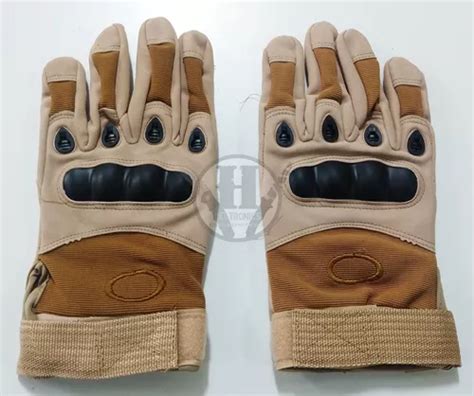 Guantes Tacticos Dedo Completo Arena Tan Proteccion Nudillo