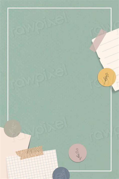 Corner Decoration Notepaper Set Sticky Premium Vector Rawpixel