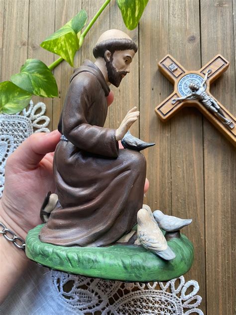 St Francis Of Assisi And The Birds 65 Tall By 5 Deep Etsy