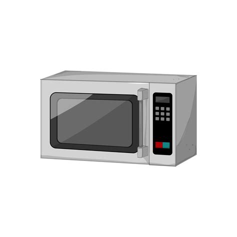 Electrical Microwave Oven Cartoon Vector Illustration Vector