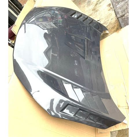 1 2016 2020 Honda Civic Fc Carbon Fiber Hood Bonet Mugen Design Replace