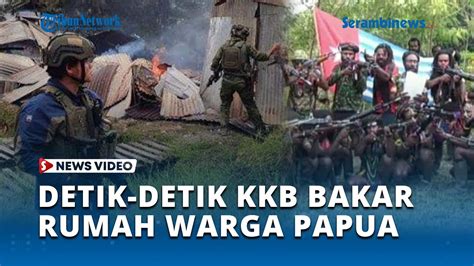 Detik Detik KKB Bakar Rumah Warga Di Puncak Jaya Papua Jubir OPM Sebut