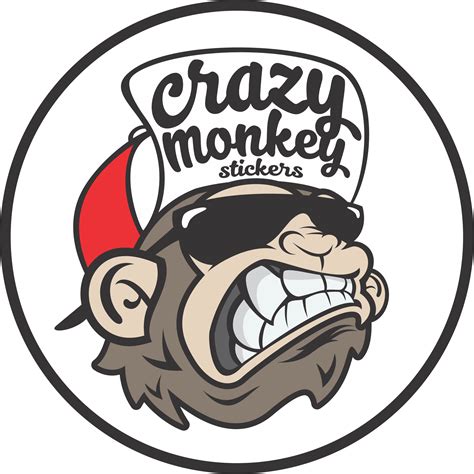 Vinyl Signs Crazy Monkey Stickers